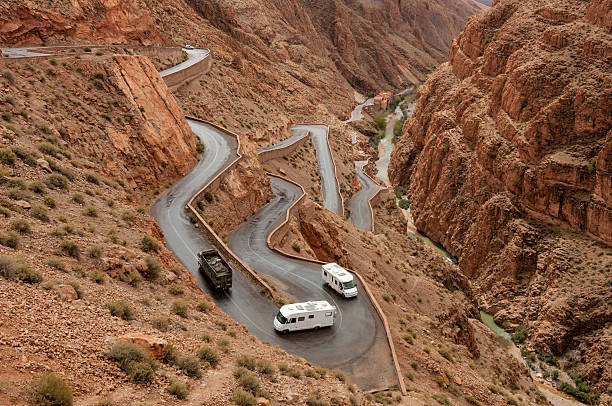 The beauty of Tisdrine Road in Boumalne Dades, Morocco